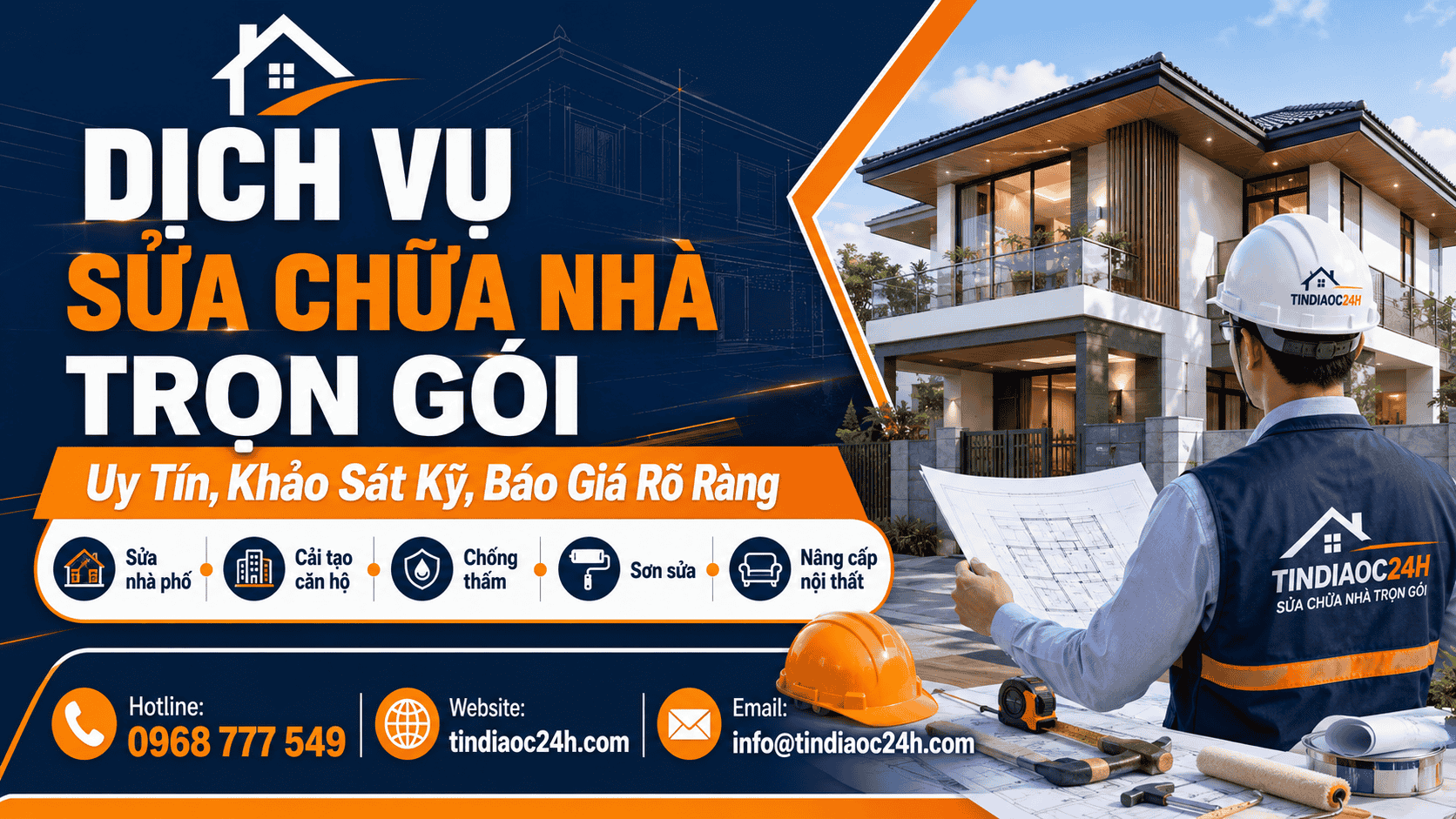 Dịch Vụ Sửa Chữa Nhà Trọn Gói Uy Tín, Khảo Sát Kỹ, Báo Giá Rõ Ràng Dịch Vụ Sửa Chữa Nhà Trọn Gói Uy Tín, Khảo Sát Kỹ, Báo Giá Rõ Ràng