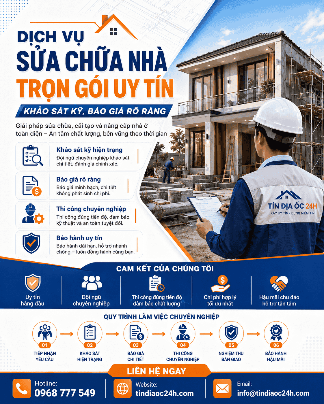 Dịch Vụ Sửa Chữa Nhà Trọn Gói Uy Tín, Khảo Sát Kỹ, Báo Giá Rõ Ràng Dịch Vụ Sửa Chữa Nhà Trọn Gói Uy Tín, Khảo Sát Kỹ, Báo Giá Rõ Ràng
