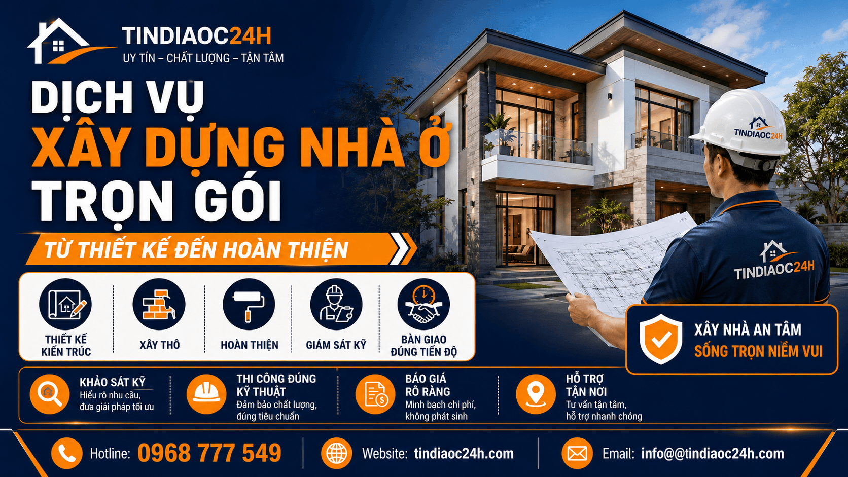 Dịch Vụ X&acirc;y Dựng Nh&agrave; Ở Trọn G&oacute;i, Từ Thiết Kế Đến Ho&agrave;n Thiện