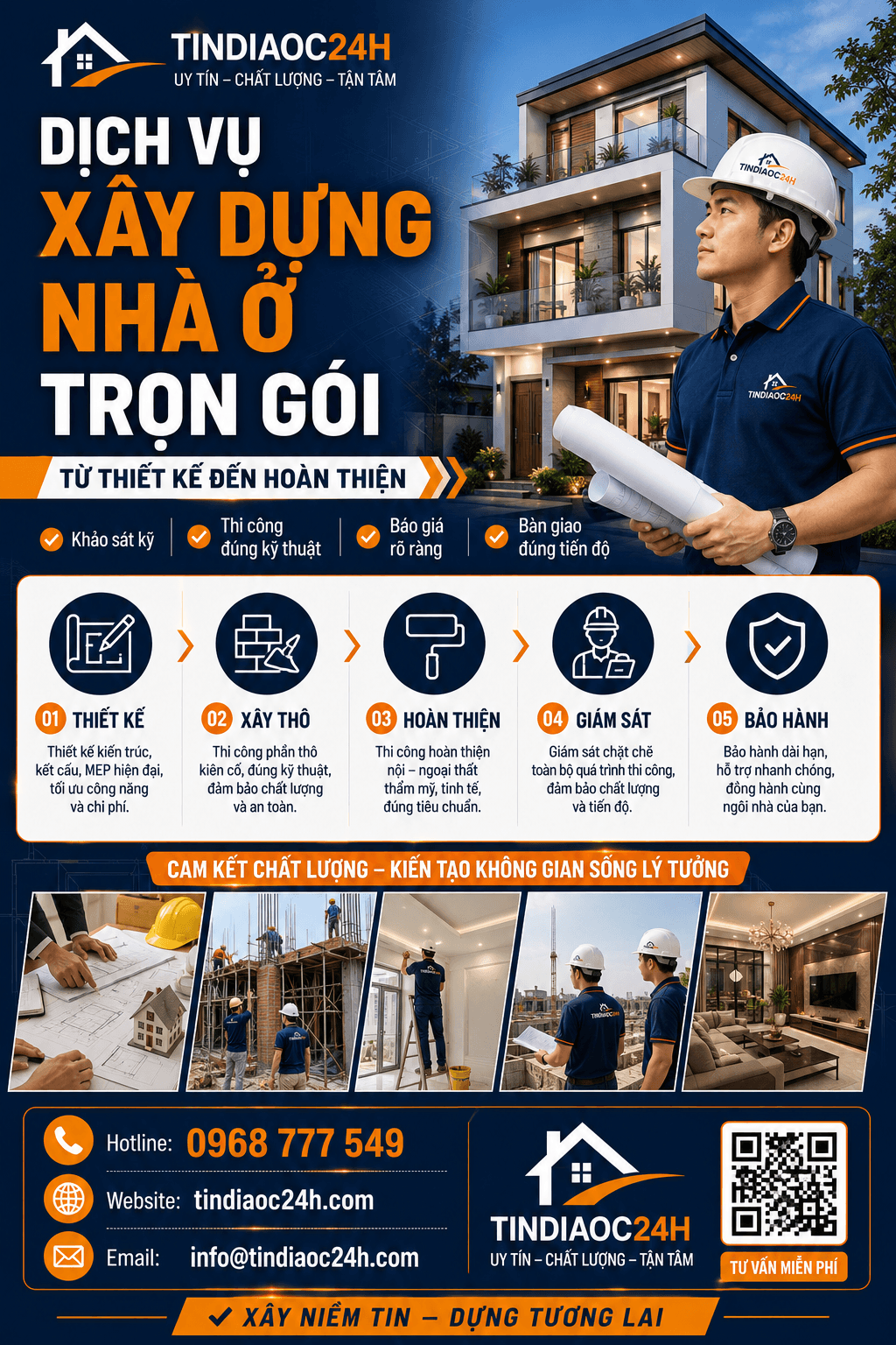 Dịch Vụ X&acirc;y Dựng Nh&agrave; Ở Trọn G&oacute;i, Từ Thiết Kế Đến Ho&agrave;n Thiện