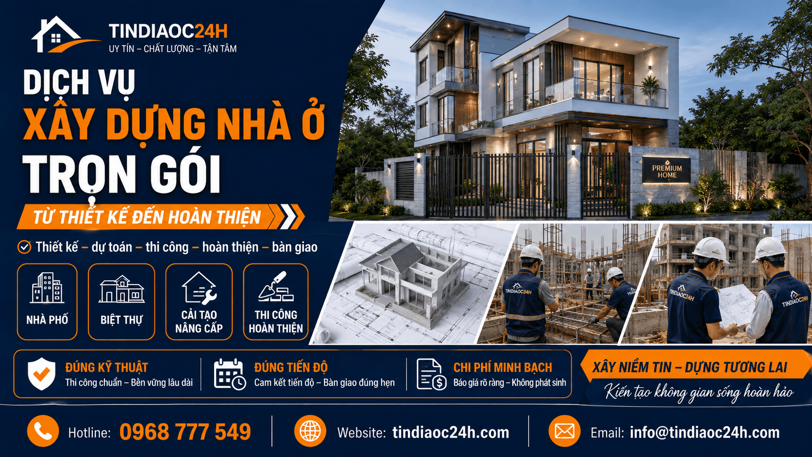 Dịch Vụ X&acirc;y Dựng Nh&agrave; Ở Trọn G&oacute;i, Từ Thiết Kế Đến Ho&agrave;n Thiện