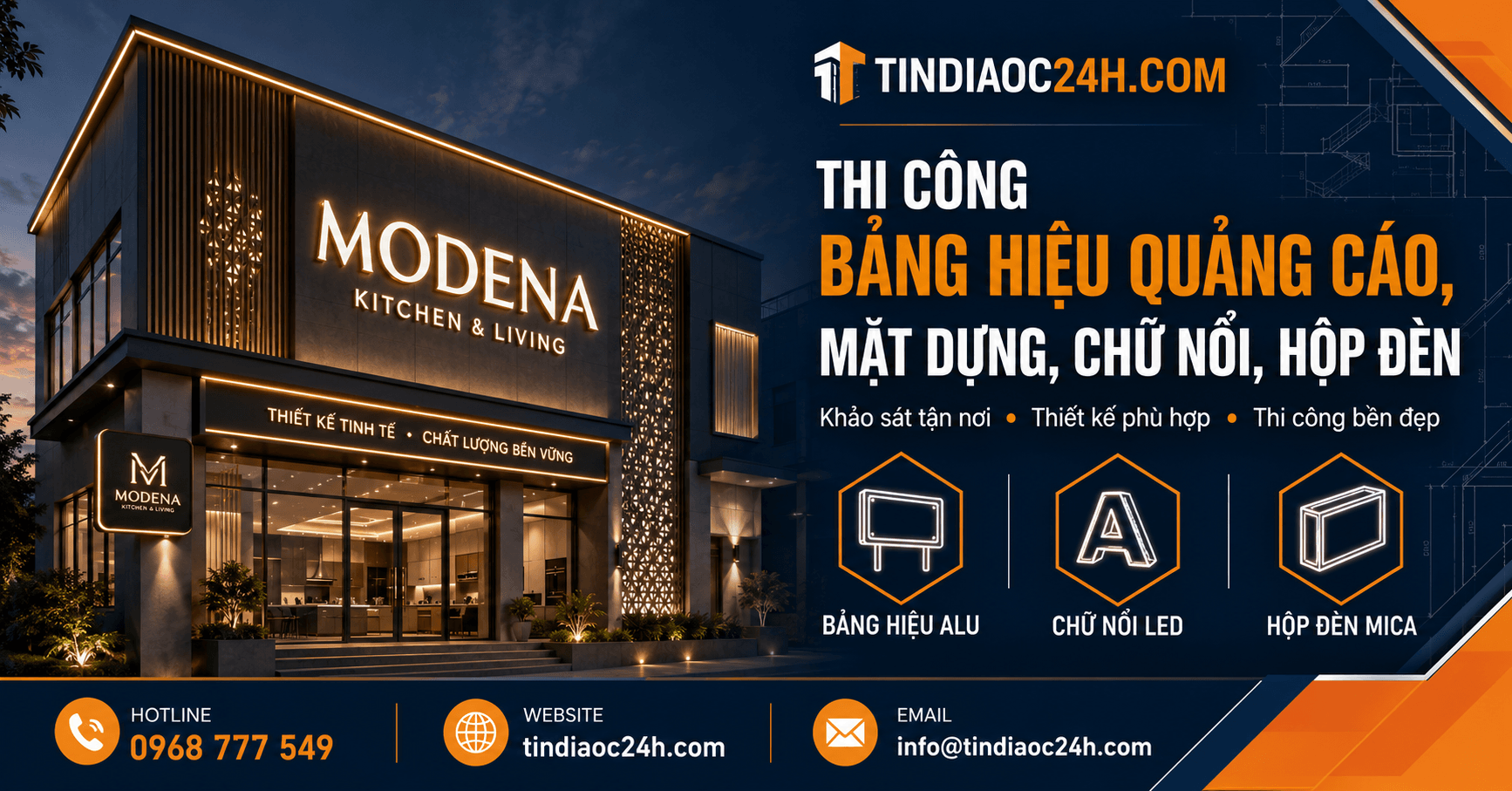 Thi Công Bảng Hiệu Quảng Cáo, Mặt Dựng, Chữ Nổi, Hộp Đèn Thi Công Bảng Hiệu Quảng Cáo, Mặt Dựng, Chữ Nổi, Hộp Đèn